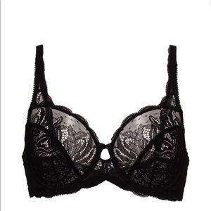 Felina Peridot unlined lace plunge bra